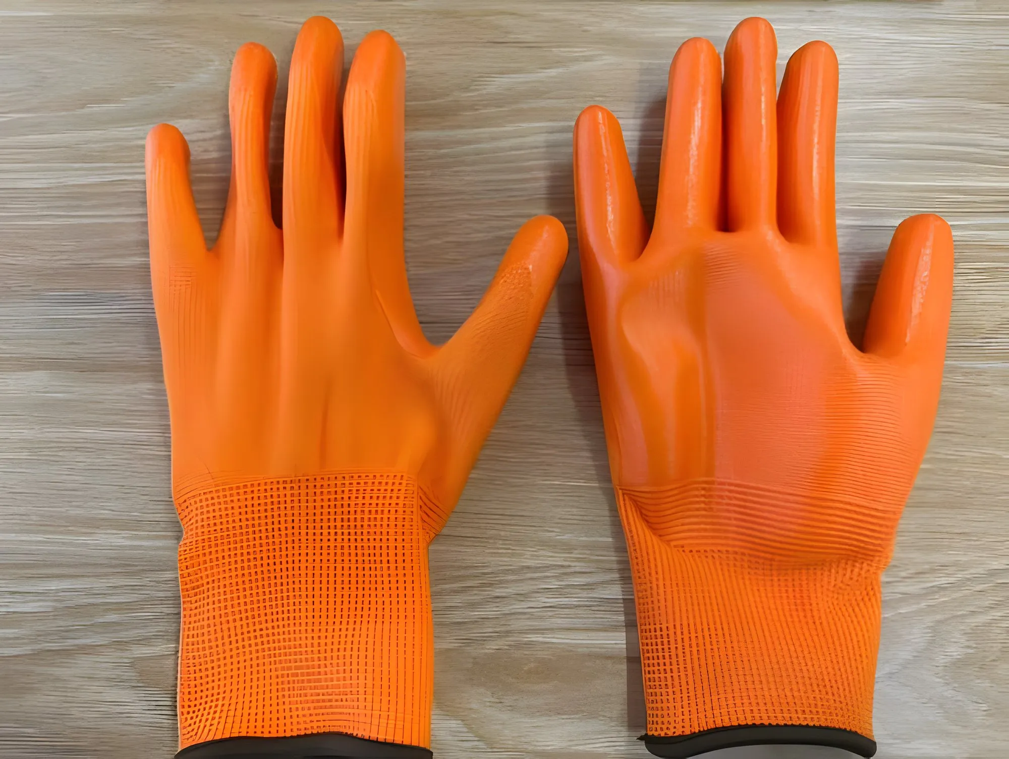 Smooth nitrile coating · orange